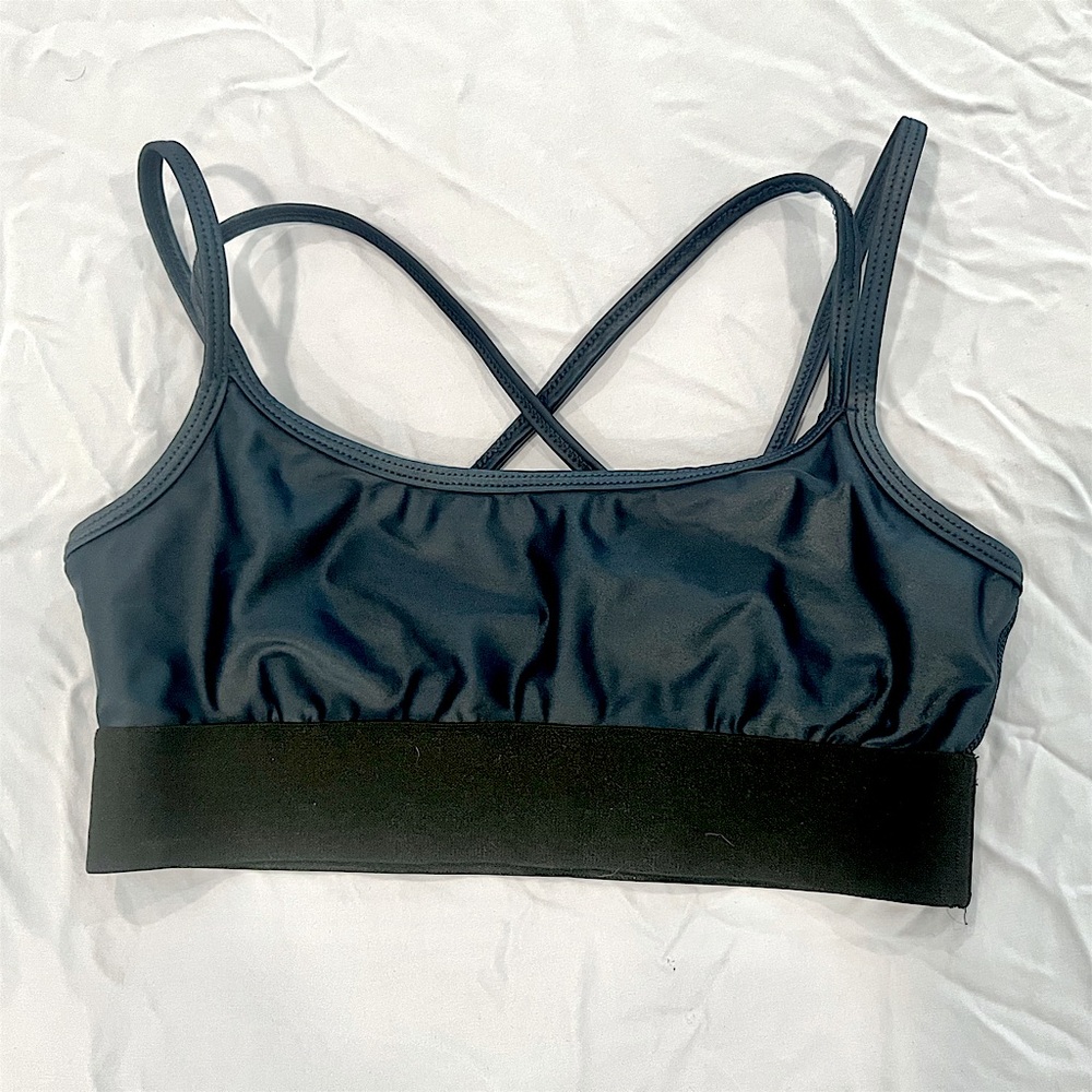 Noli Yoga “Liquid” Sports Bra Navy Sz S